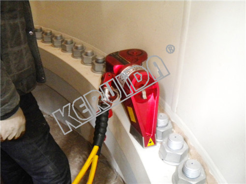 新疆某風電項目安裝現(xiàn)場科瑞達液壓扳手